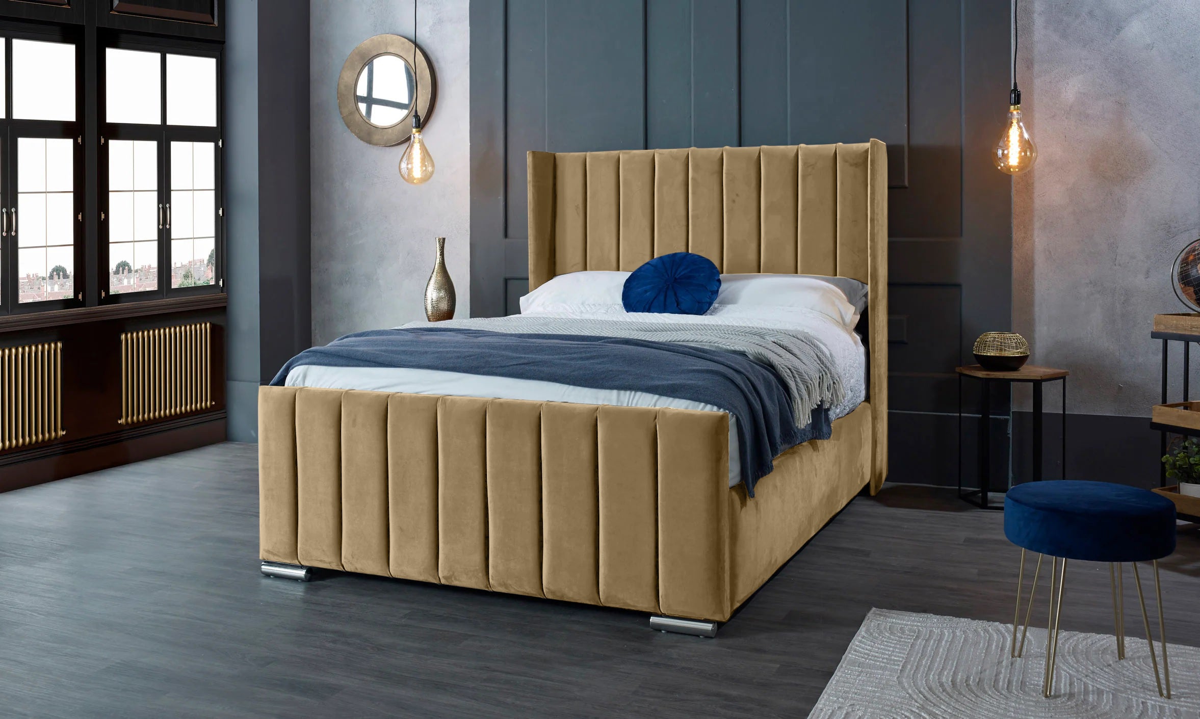 Meriso Plush Bed Frame