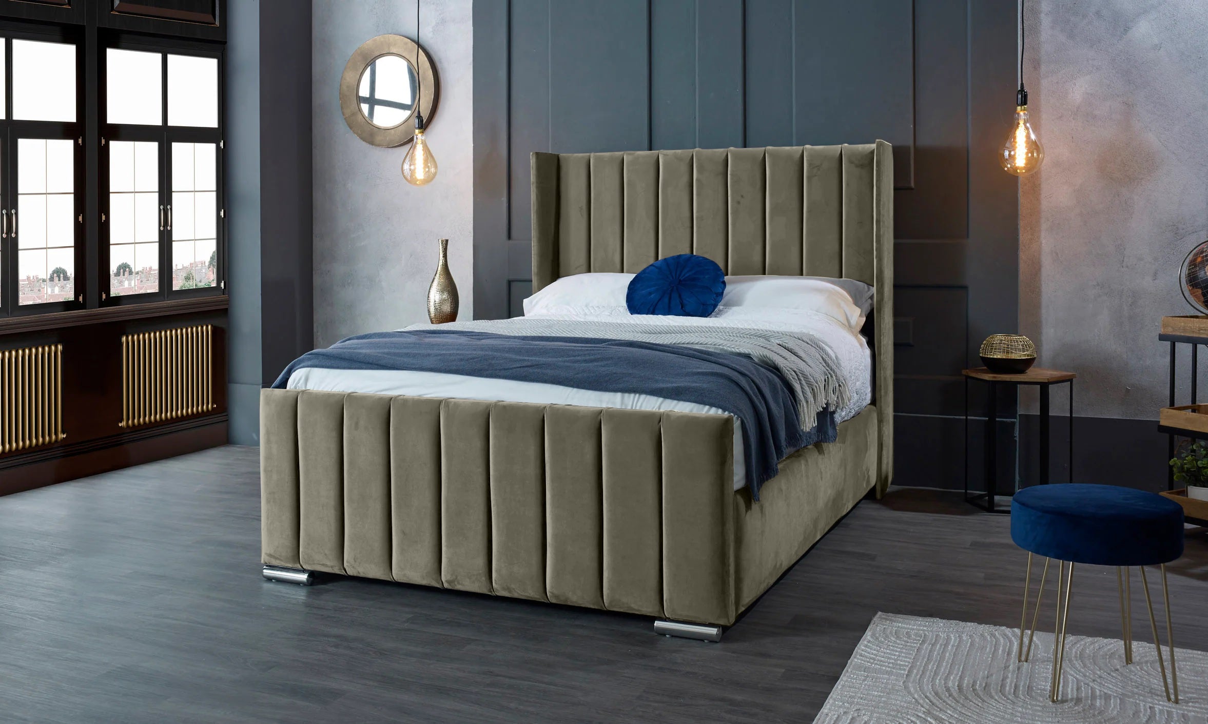 Meriso Plush Bed Frame