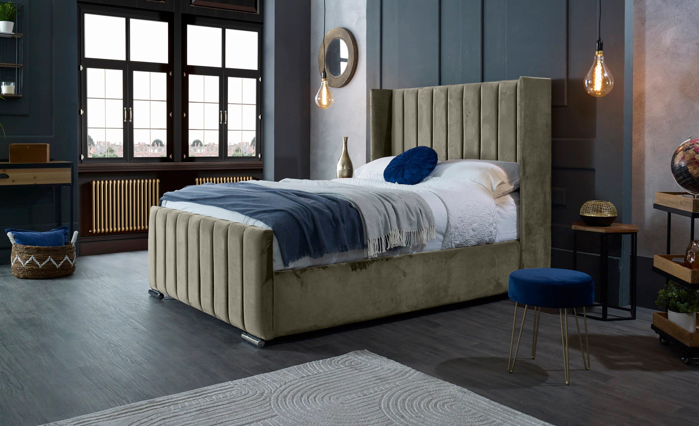 Meriso Plush Bed Frame