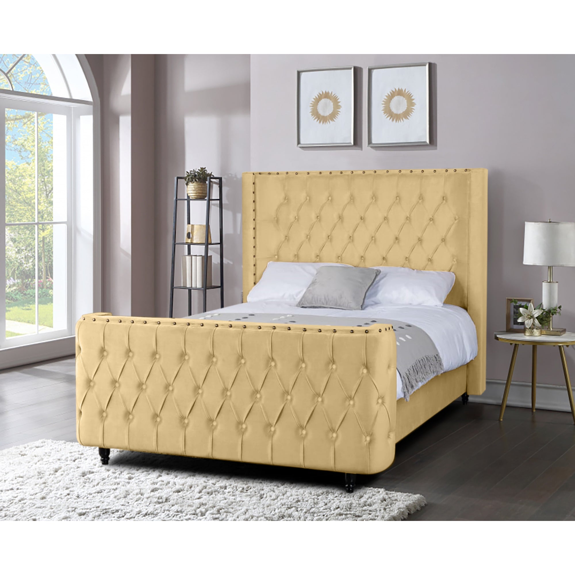 Ornella Plush Velvet Luxury Bed Frame