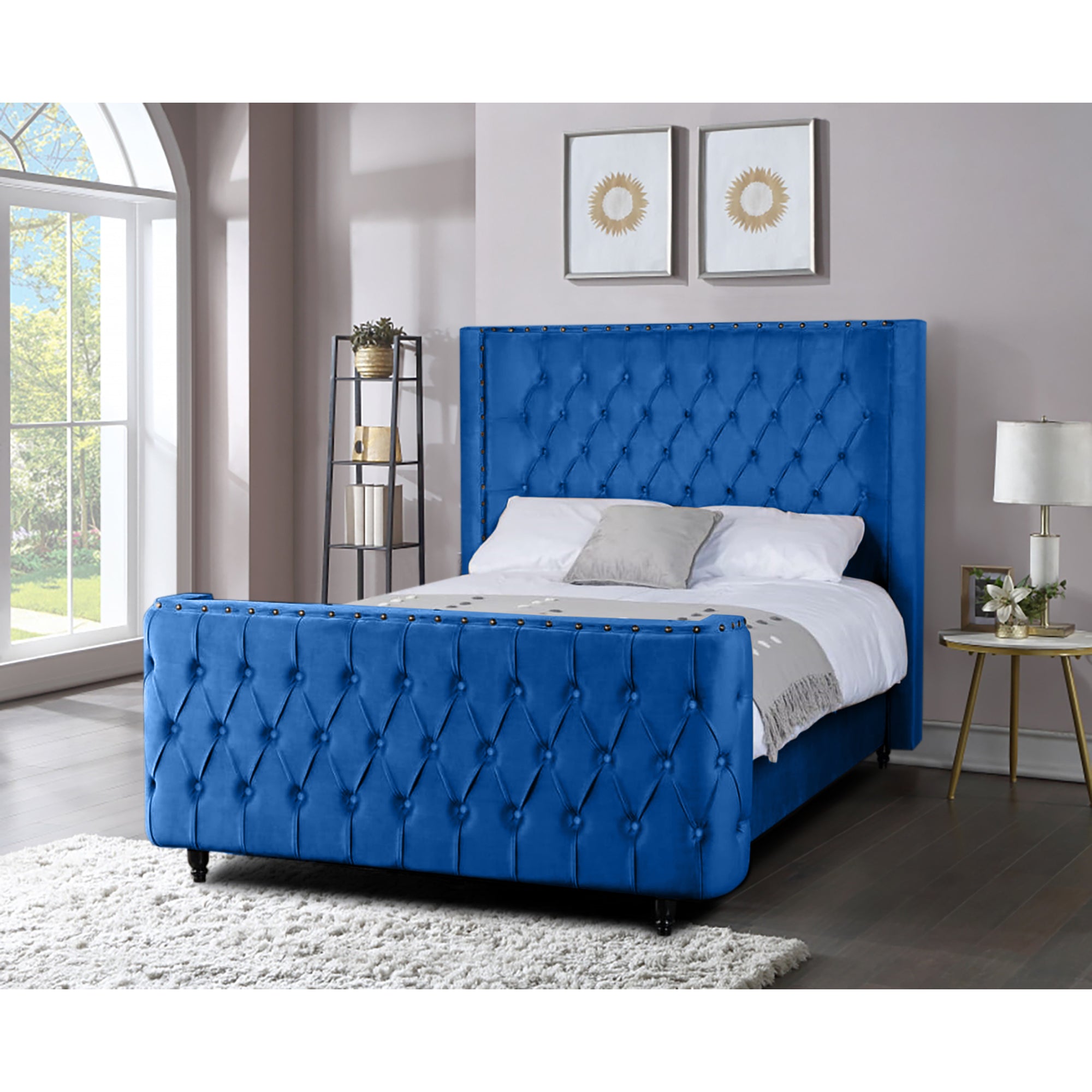 Ornella Plush Velvet Luxury Bed Frame