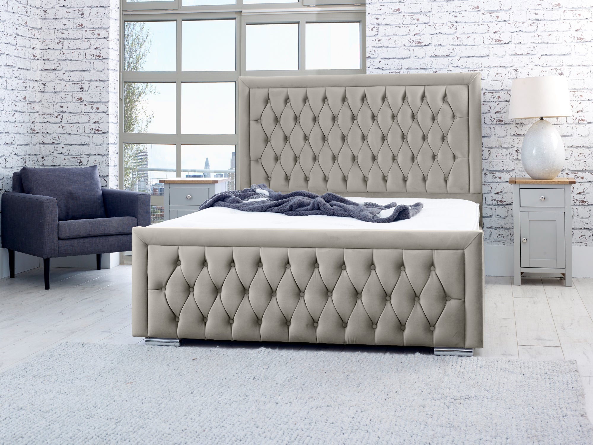 Piera Plush Bed Frame