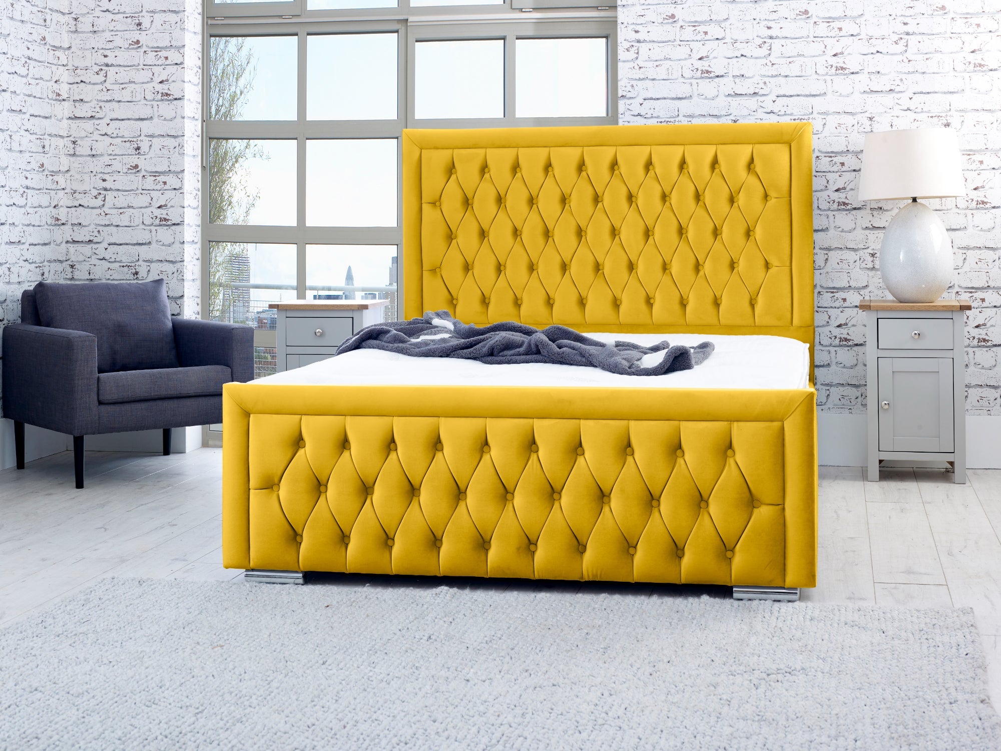 Piera Plush Bed Frame