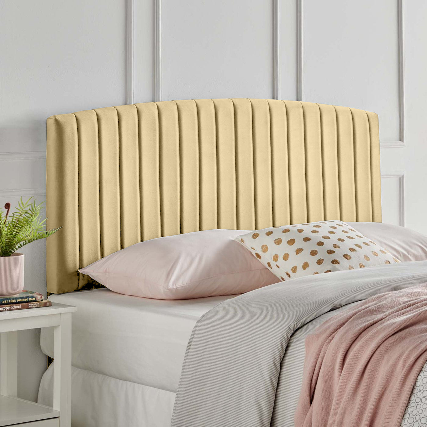 Reet Plush 26 inch Strutted Headboard