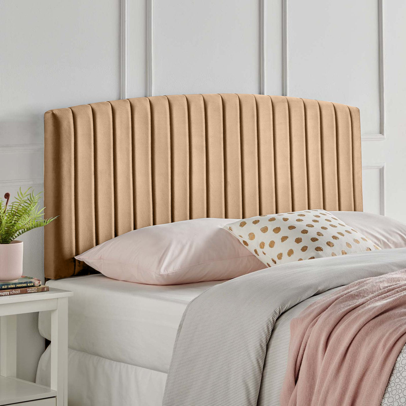 Reet Plush 26 inch Strutted Headboard