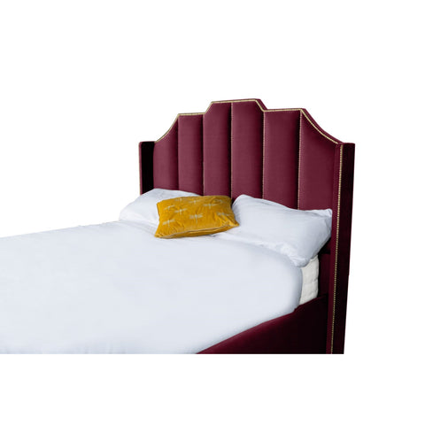 Renz Art Deco Plush Velvet Luxury Bed Frame