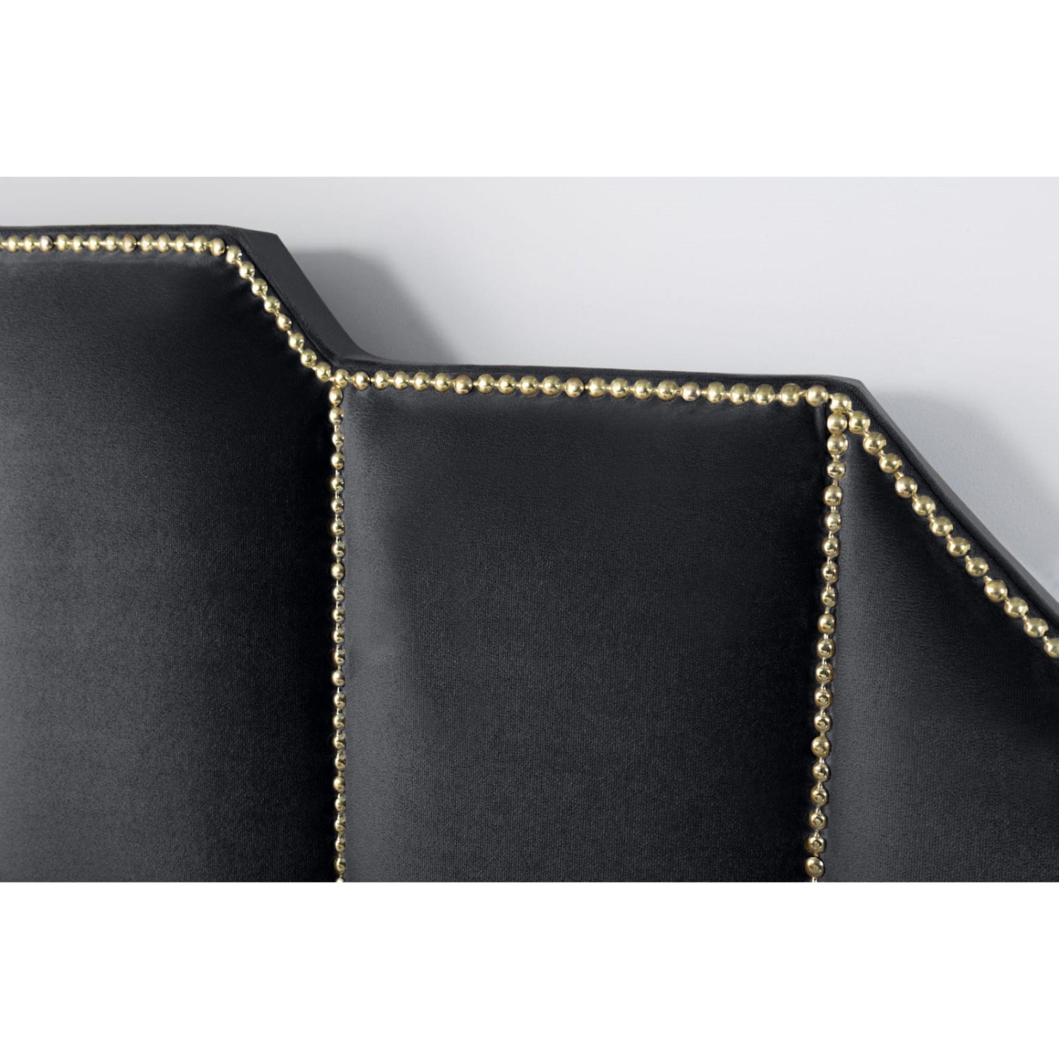 Renz Art Deco Plush Velvet Luxury Bed Frame