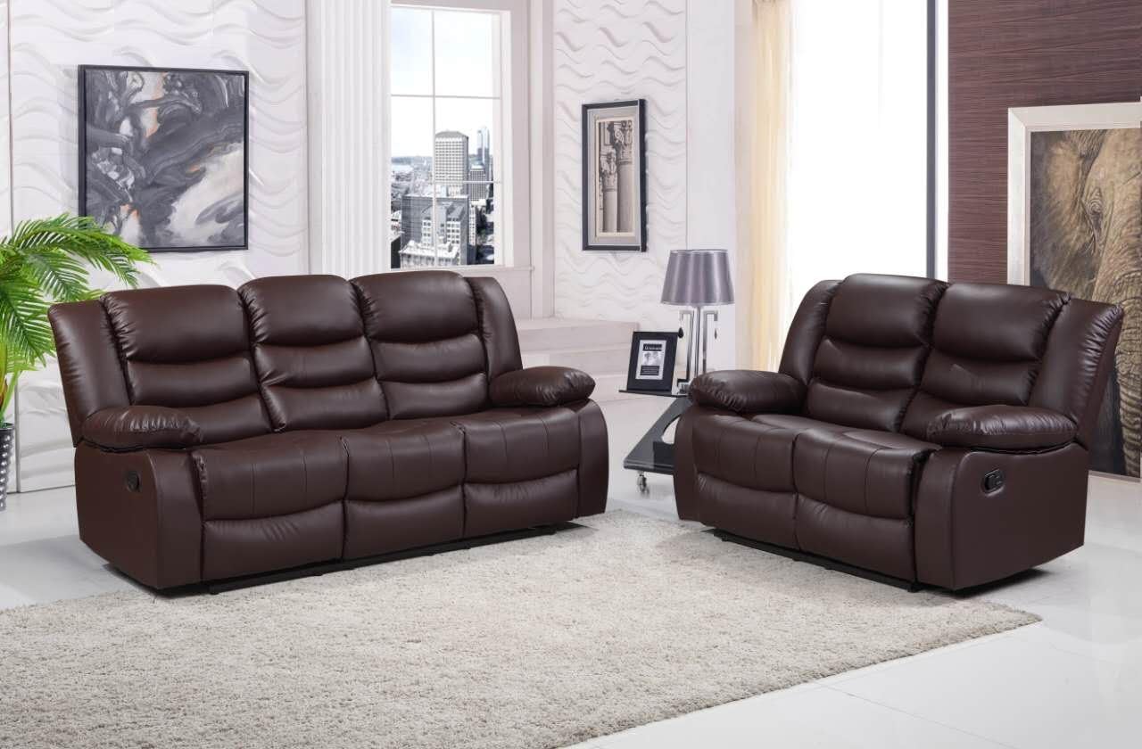 Riola Bonded Leather Recliner 3+2 Sofa