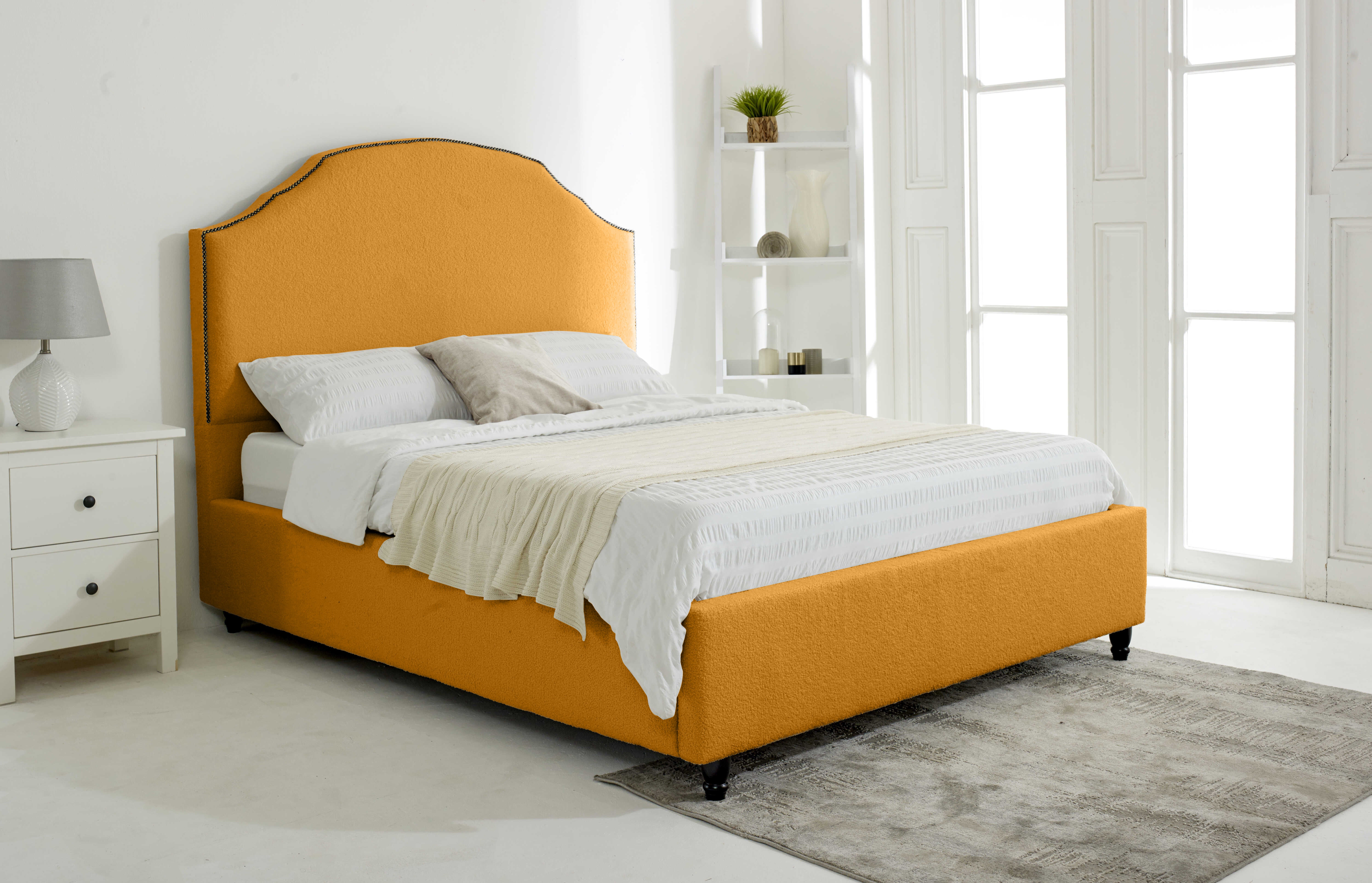Sareen Plush Velvet Bed Frame