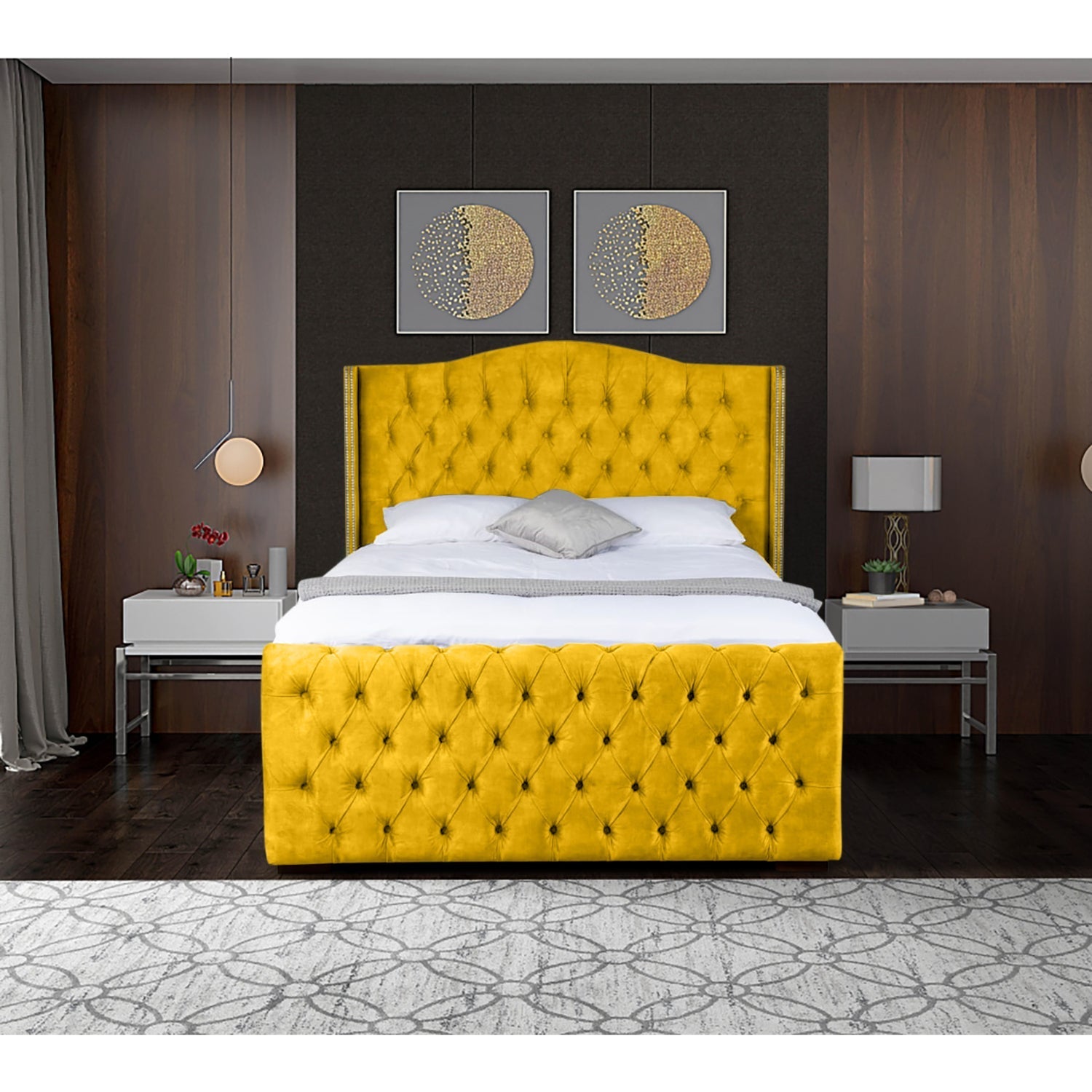 Selini Plush Velvet Luxury Bed Frame