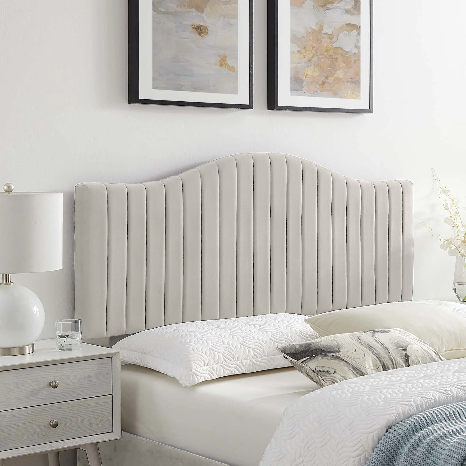 Serenity Plush 26 inch Strutted Headboard