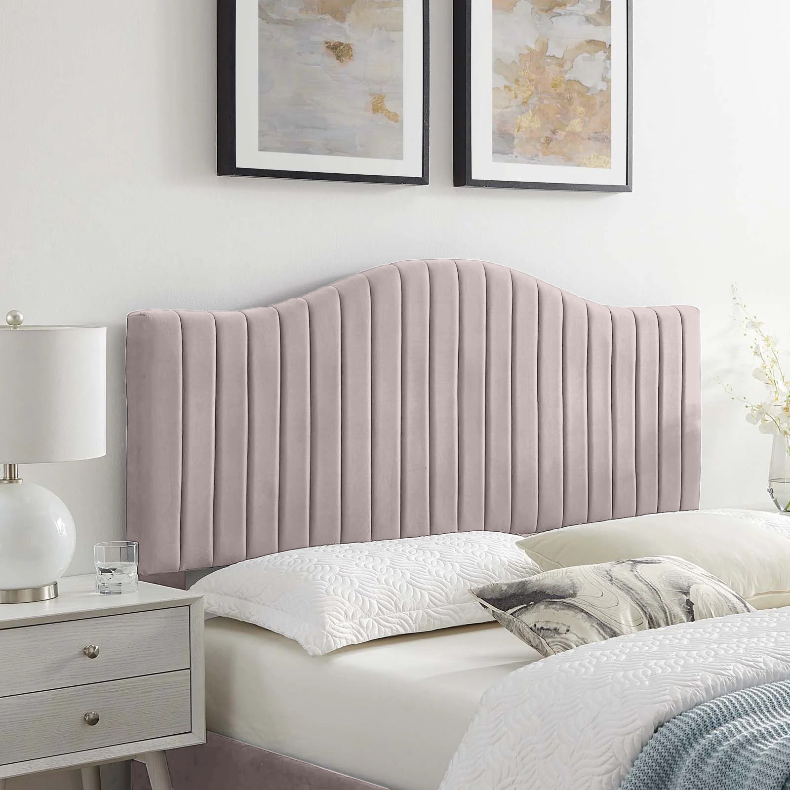 Serenity Plush 26 inch Strutted Headboard