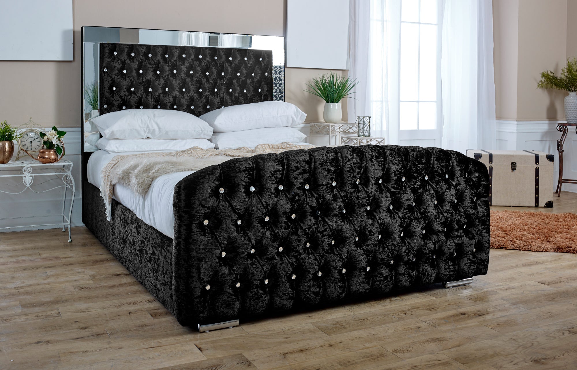 Skipton Crush Bed Frame
