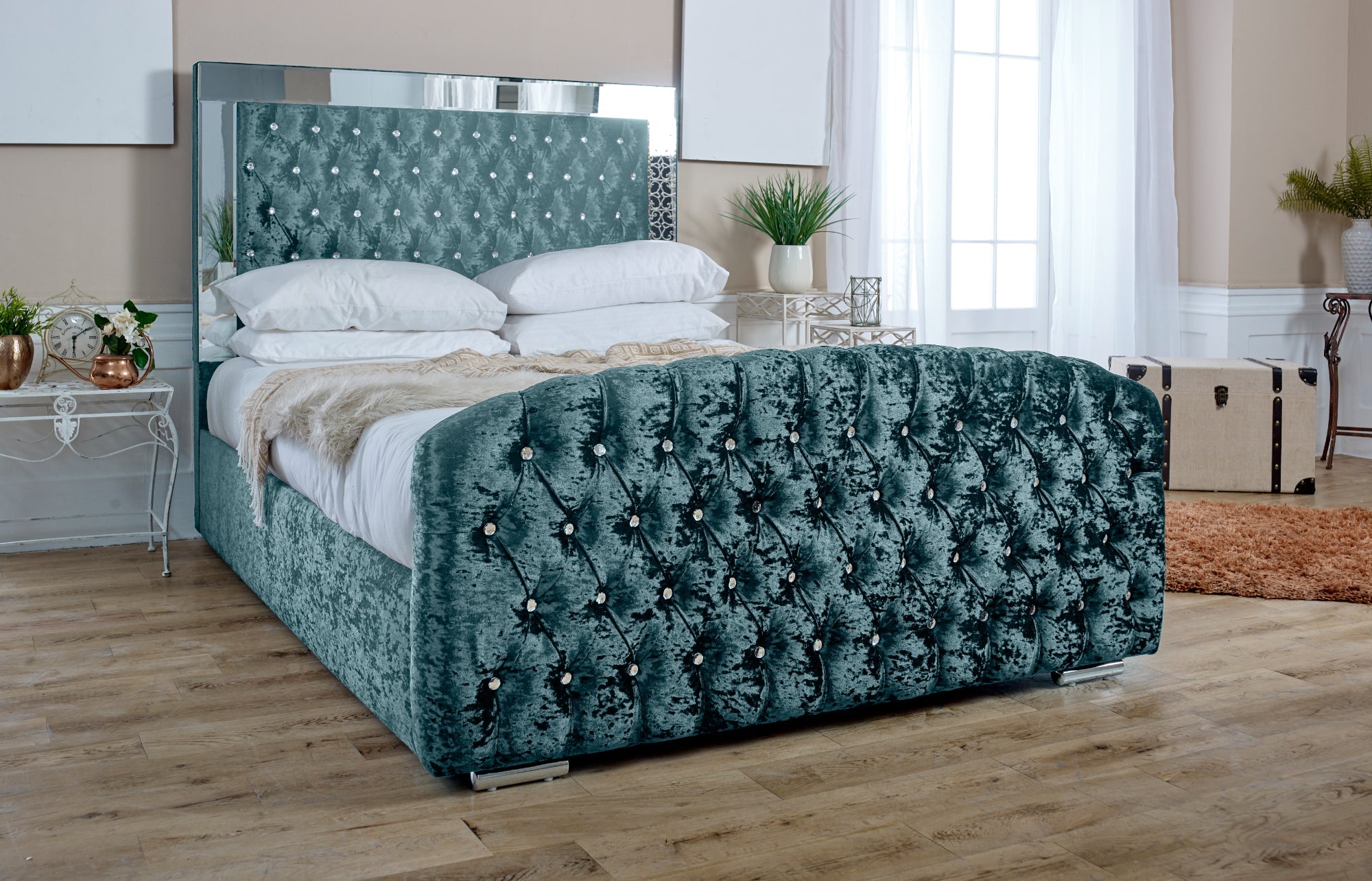 Skipton Crush Bed Frame