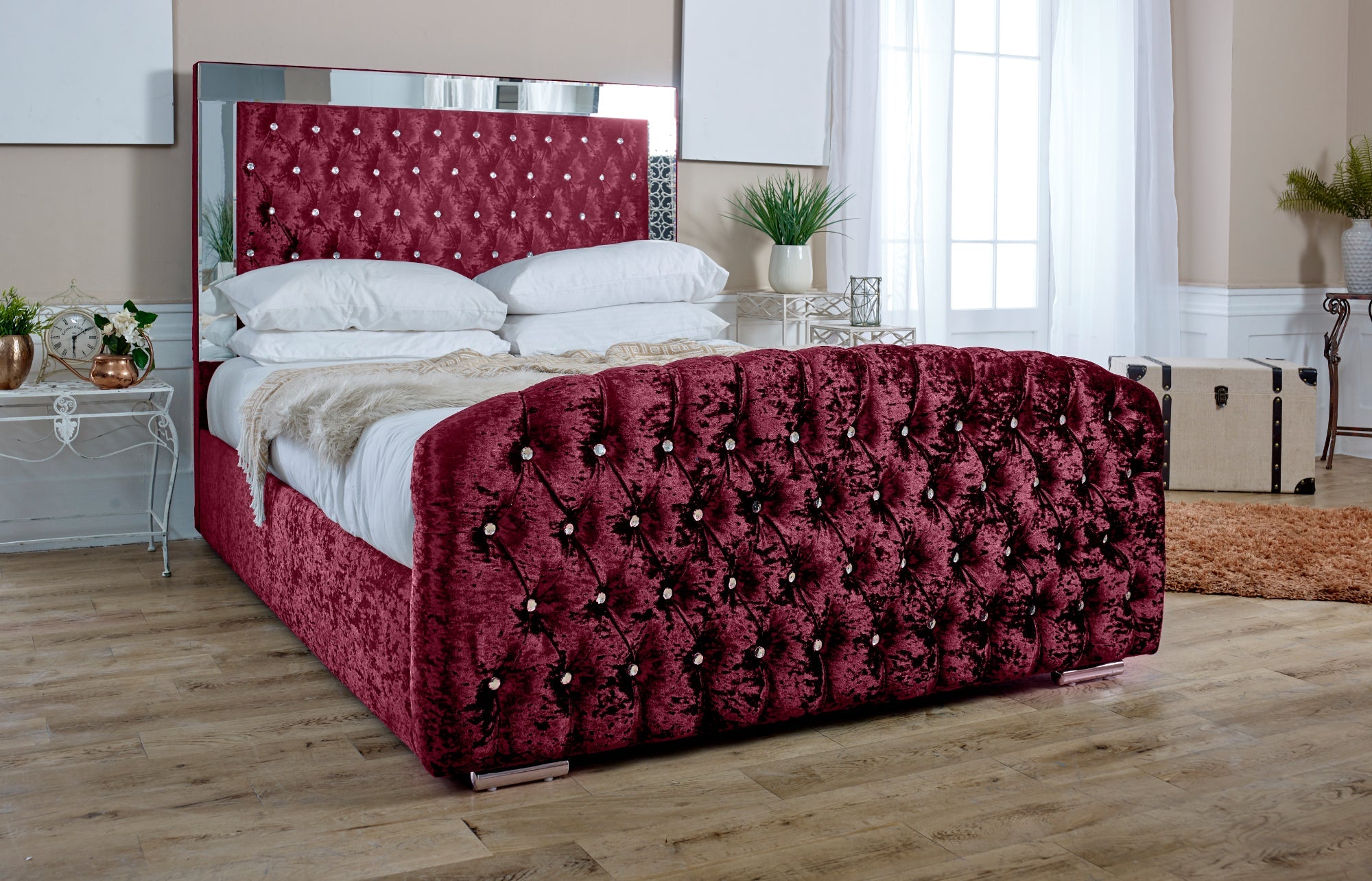 Skipton Crush Bed Frame
