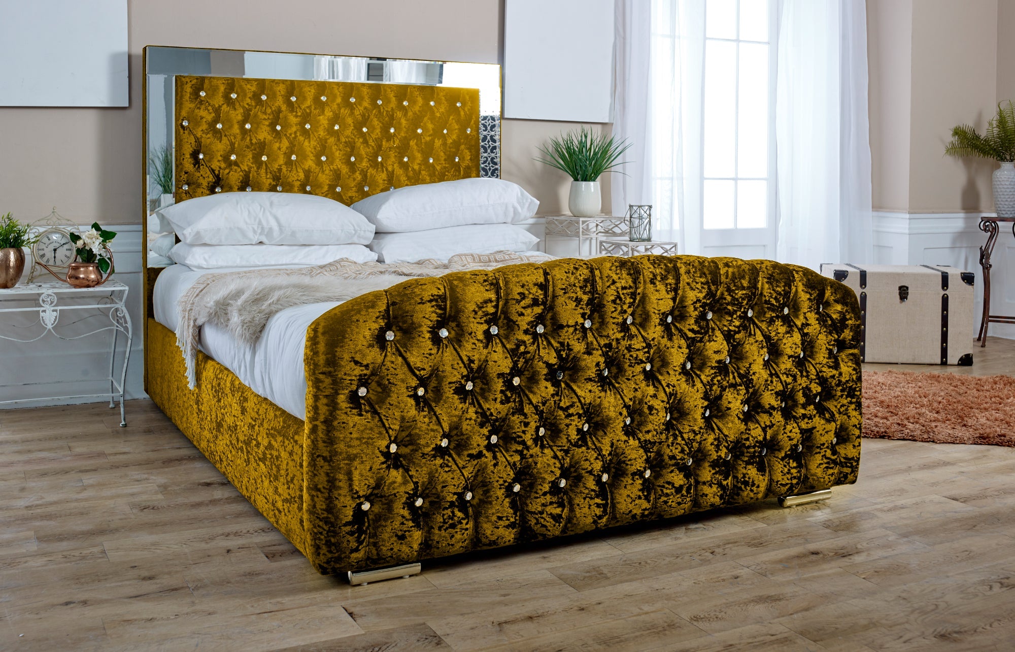 Skipton Crush Bed Frame