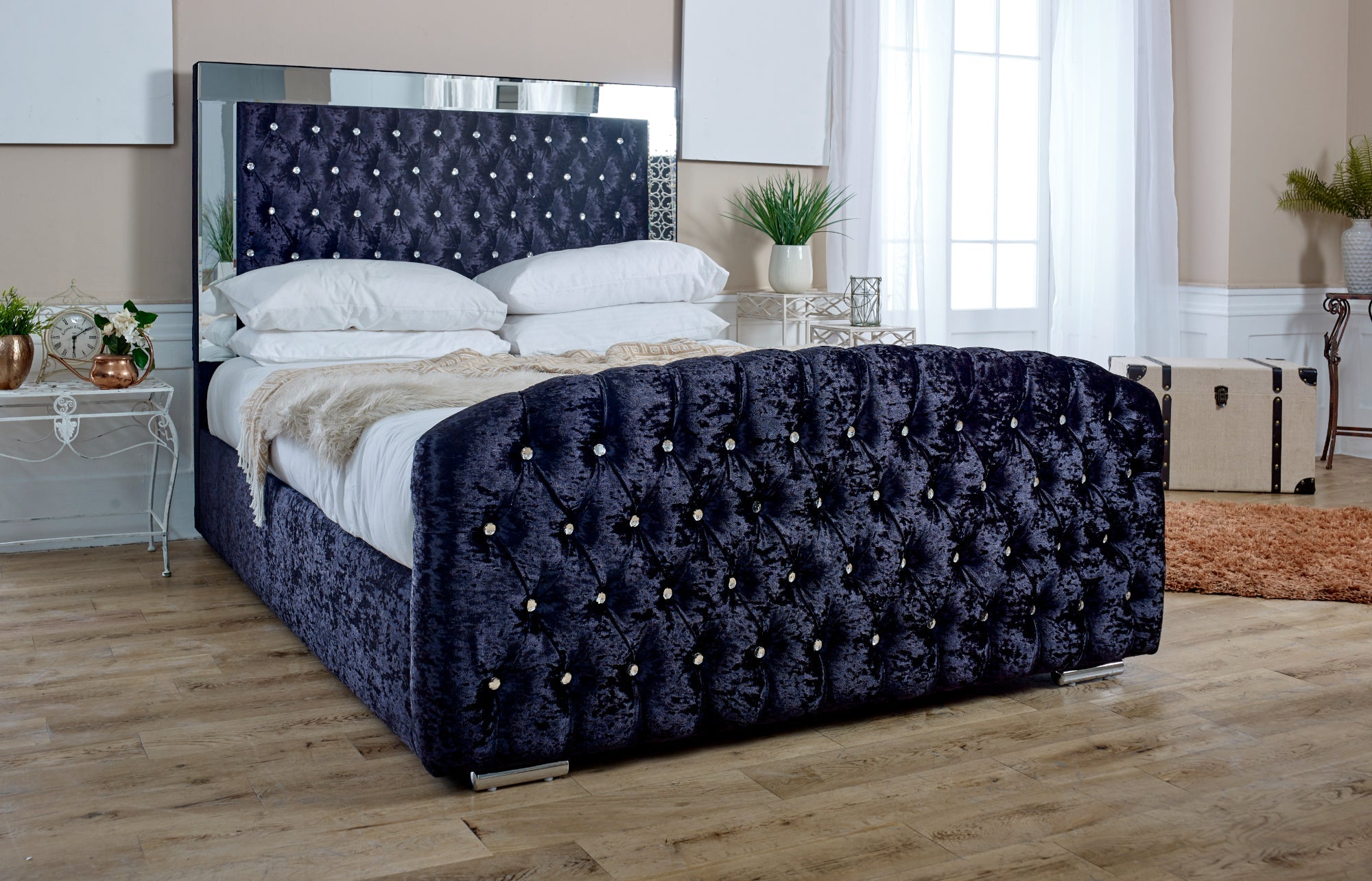 Skipton Crush Bed Frame