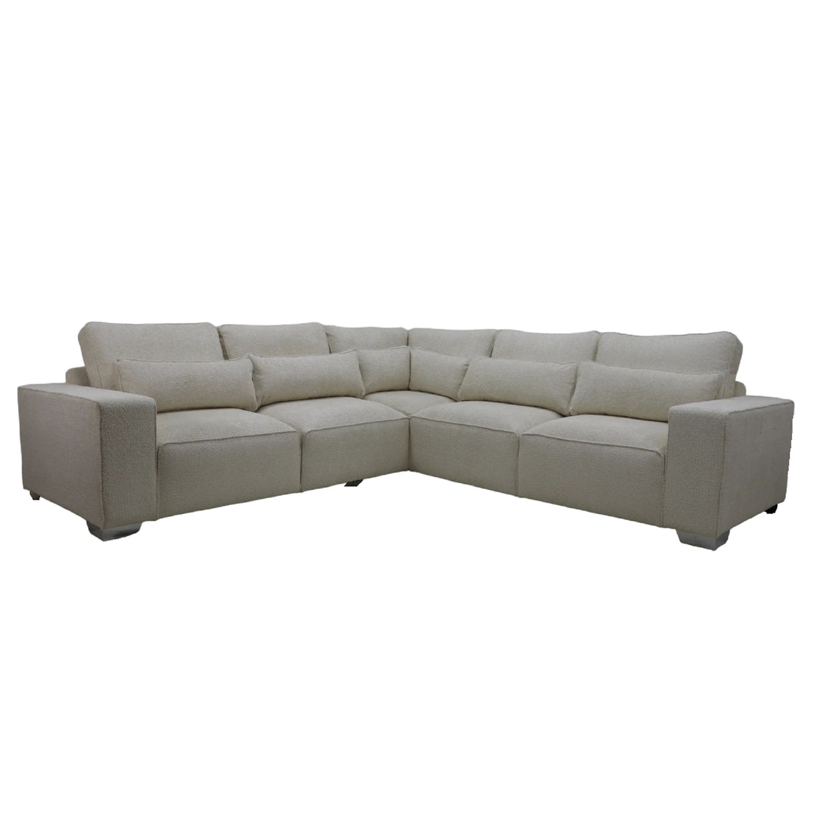 Sicilly Chenille Cream Sofa Full Back 2c2