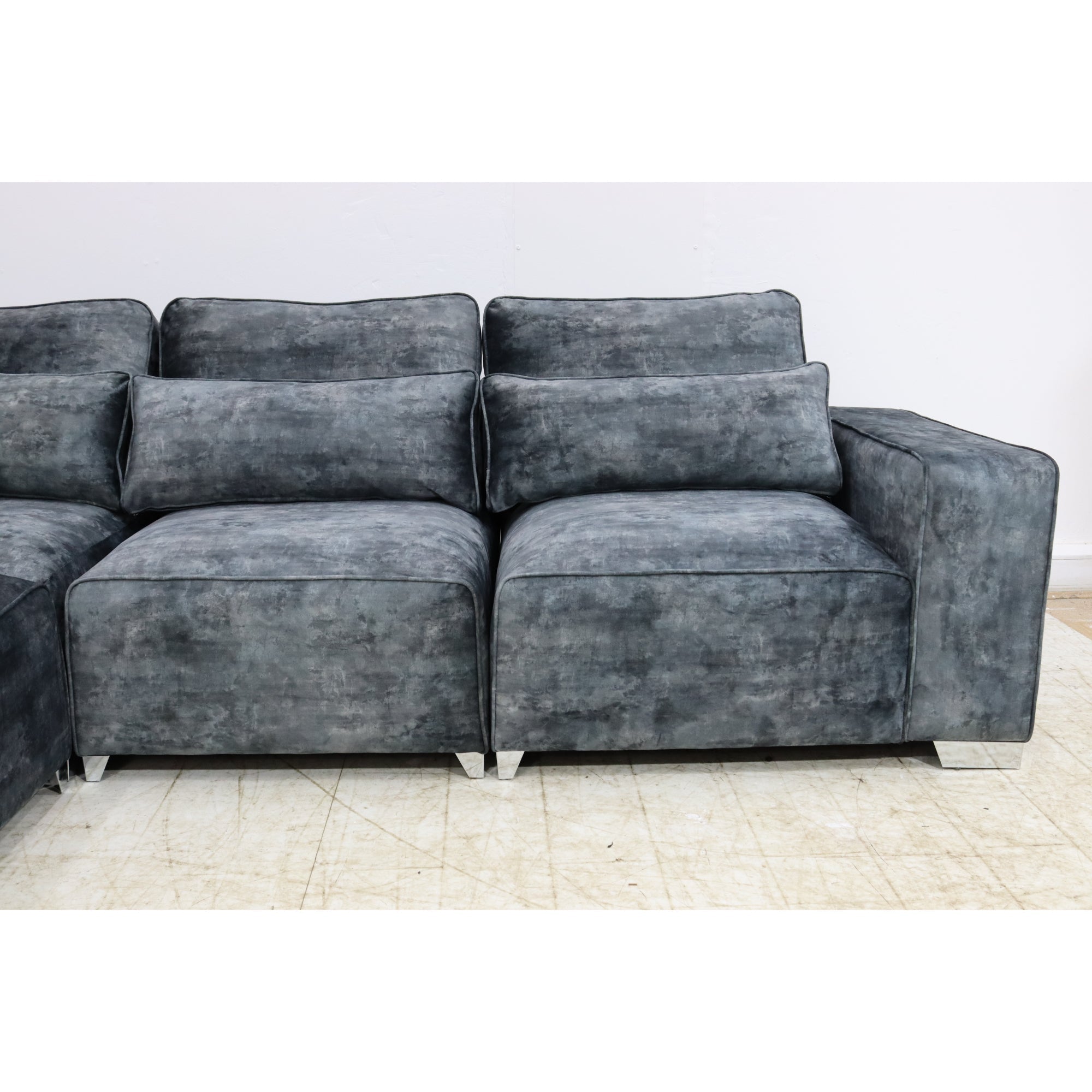 Sicilly Milano Charcoal Sofa Full Back 2c2