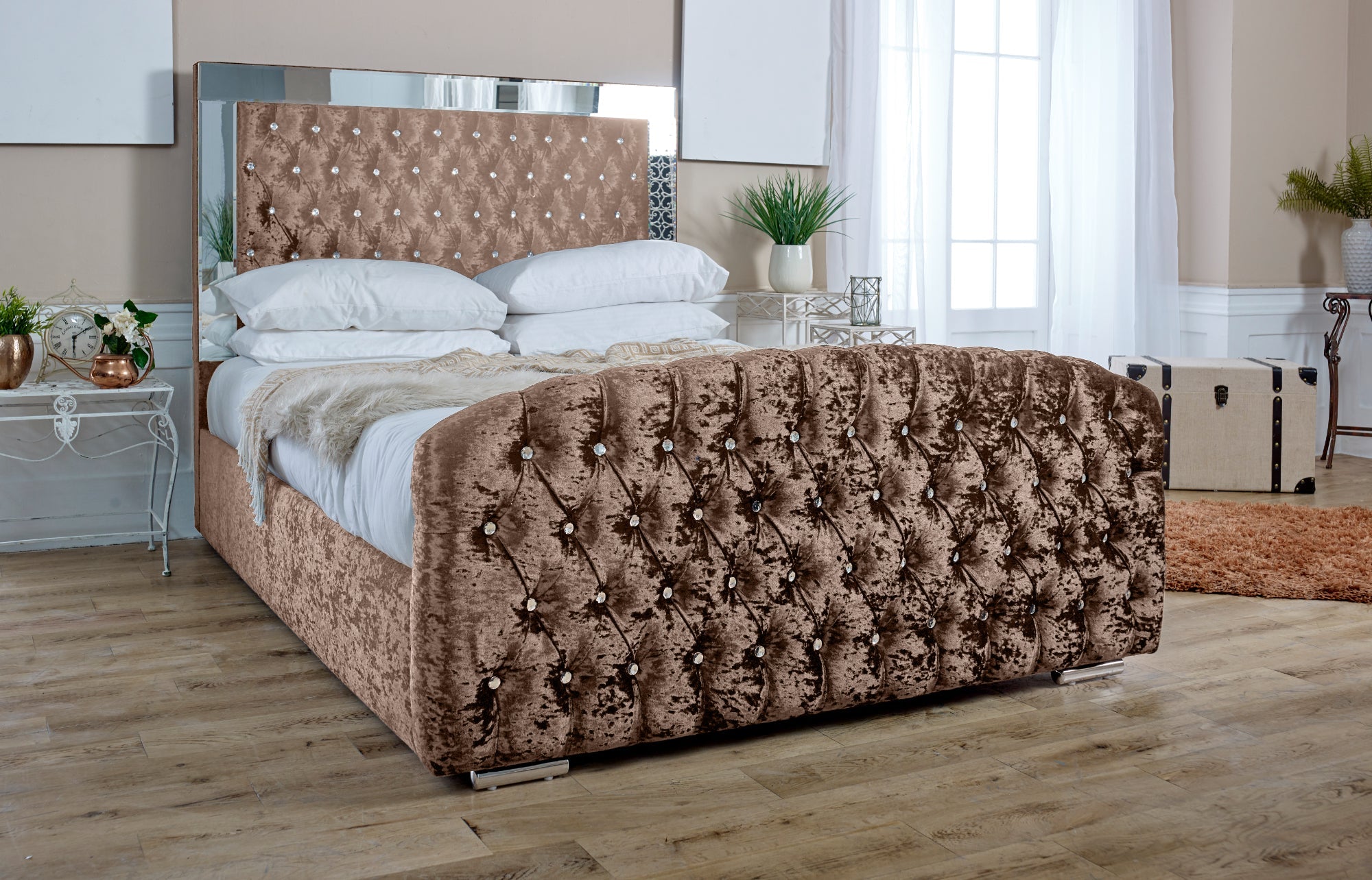 Skipton Crush Bed Frame