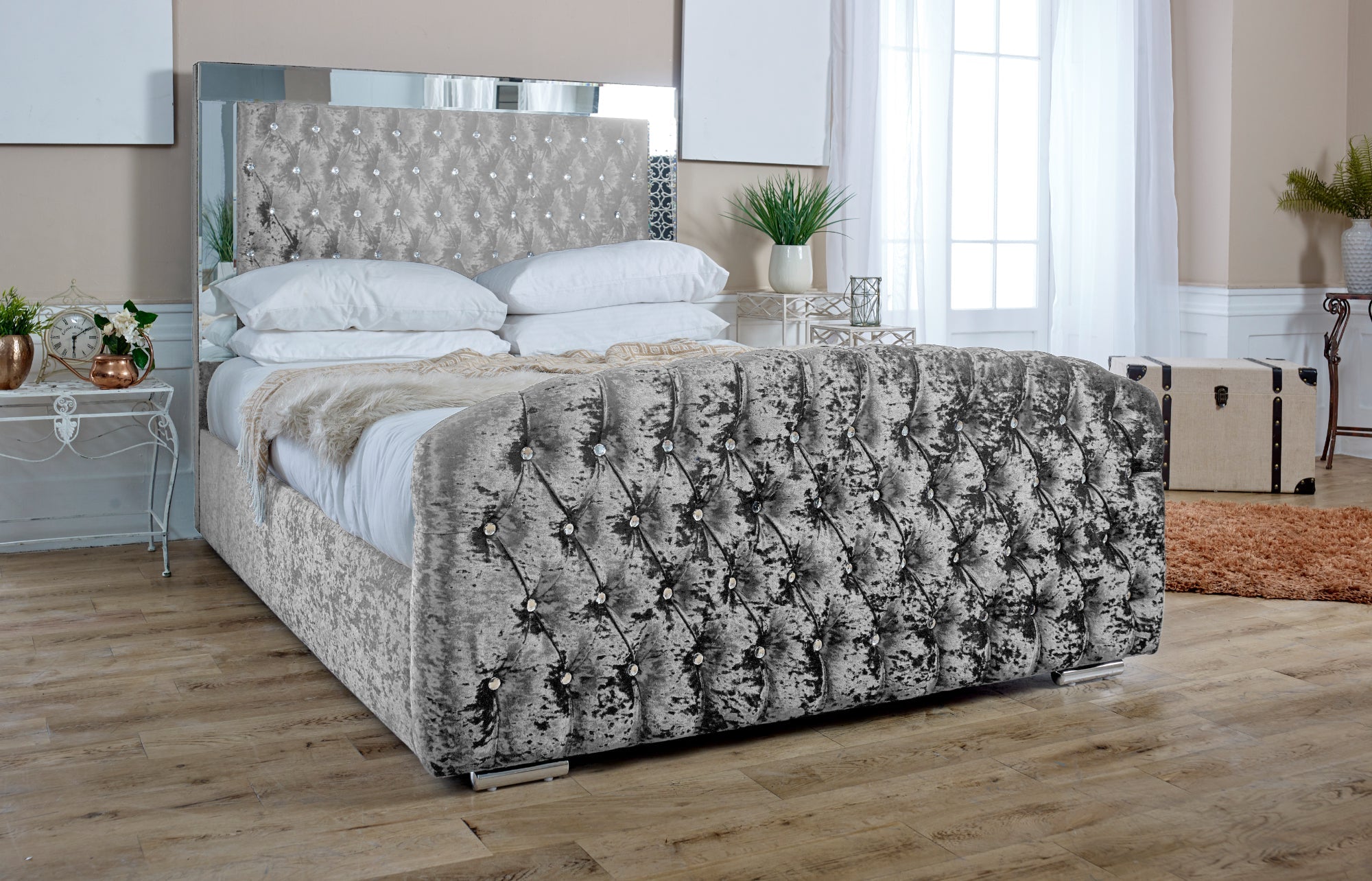 Skipton Crush Bed Frame