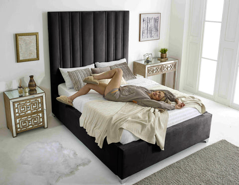 Wilburn Plush Velvet Bed Frame