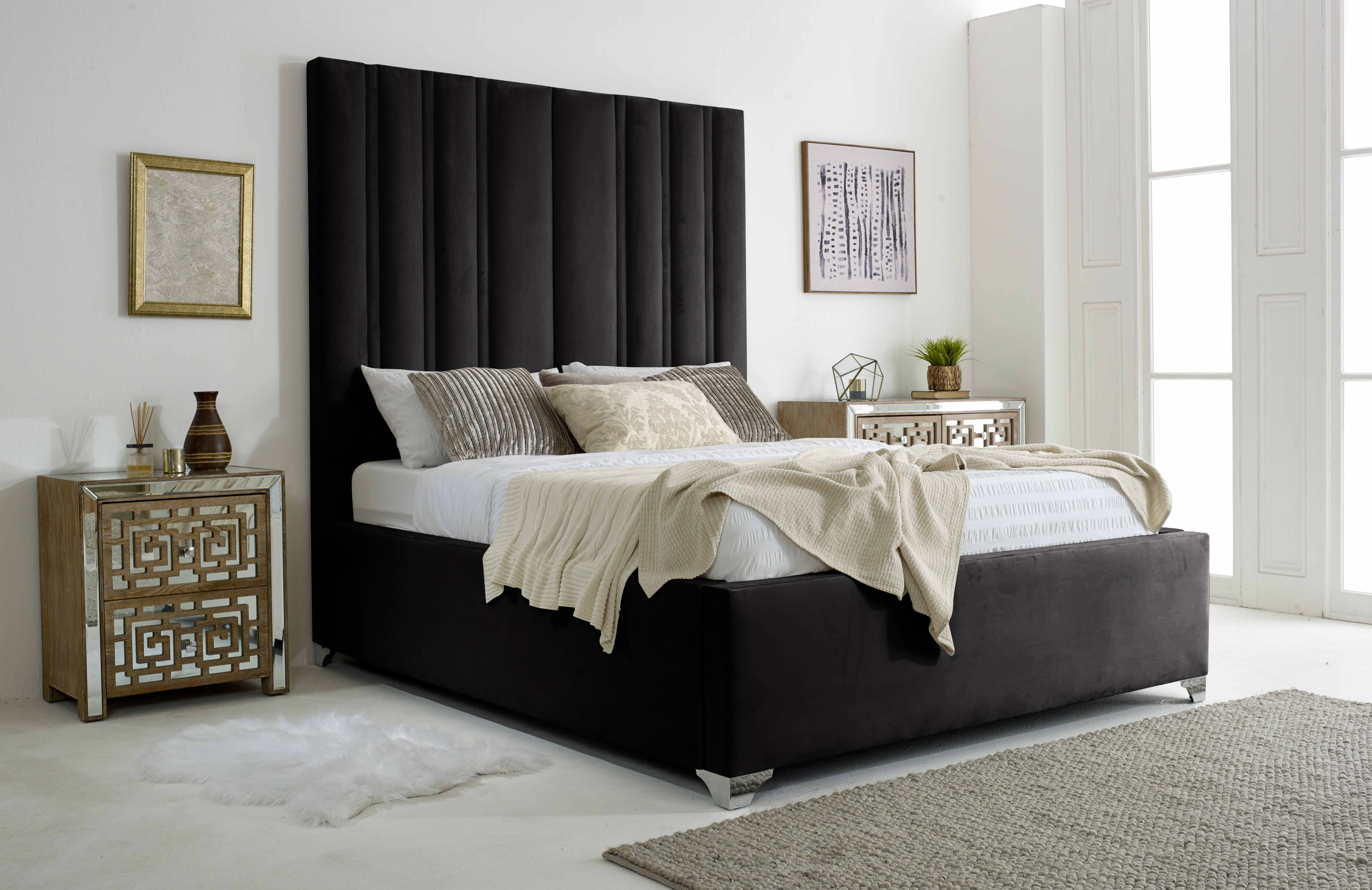 Wilburn Plush Velvet Bed Frame