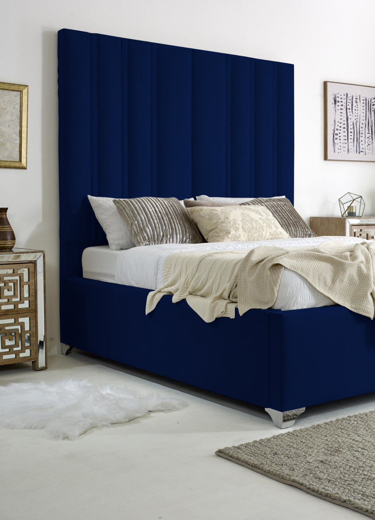 Wilburn Plush Velvet Bed Frame