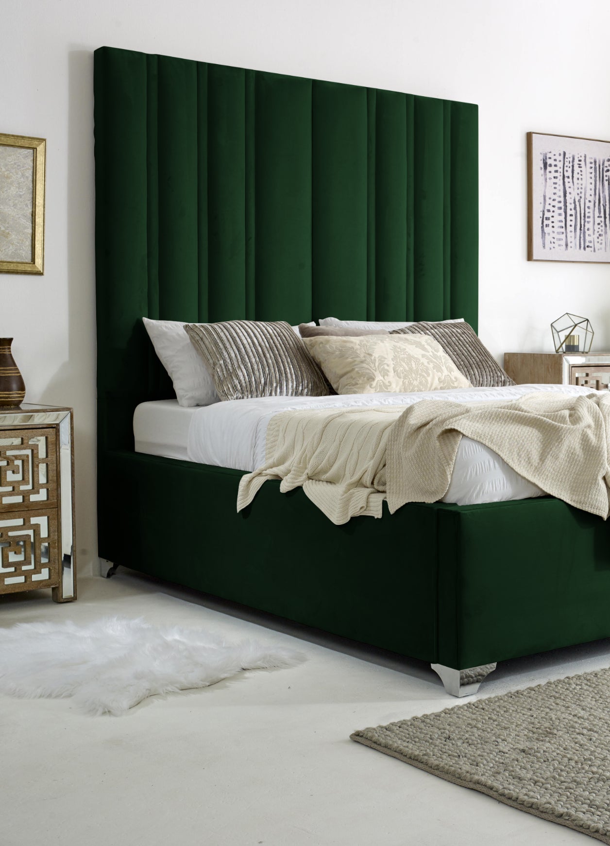 Wilburn Plush Velvet Bed Frame
