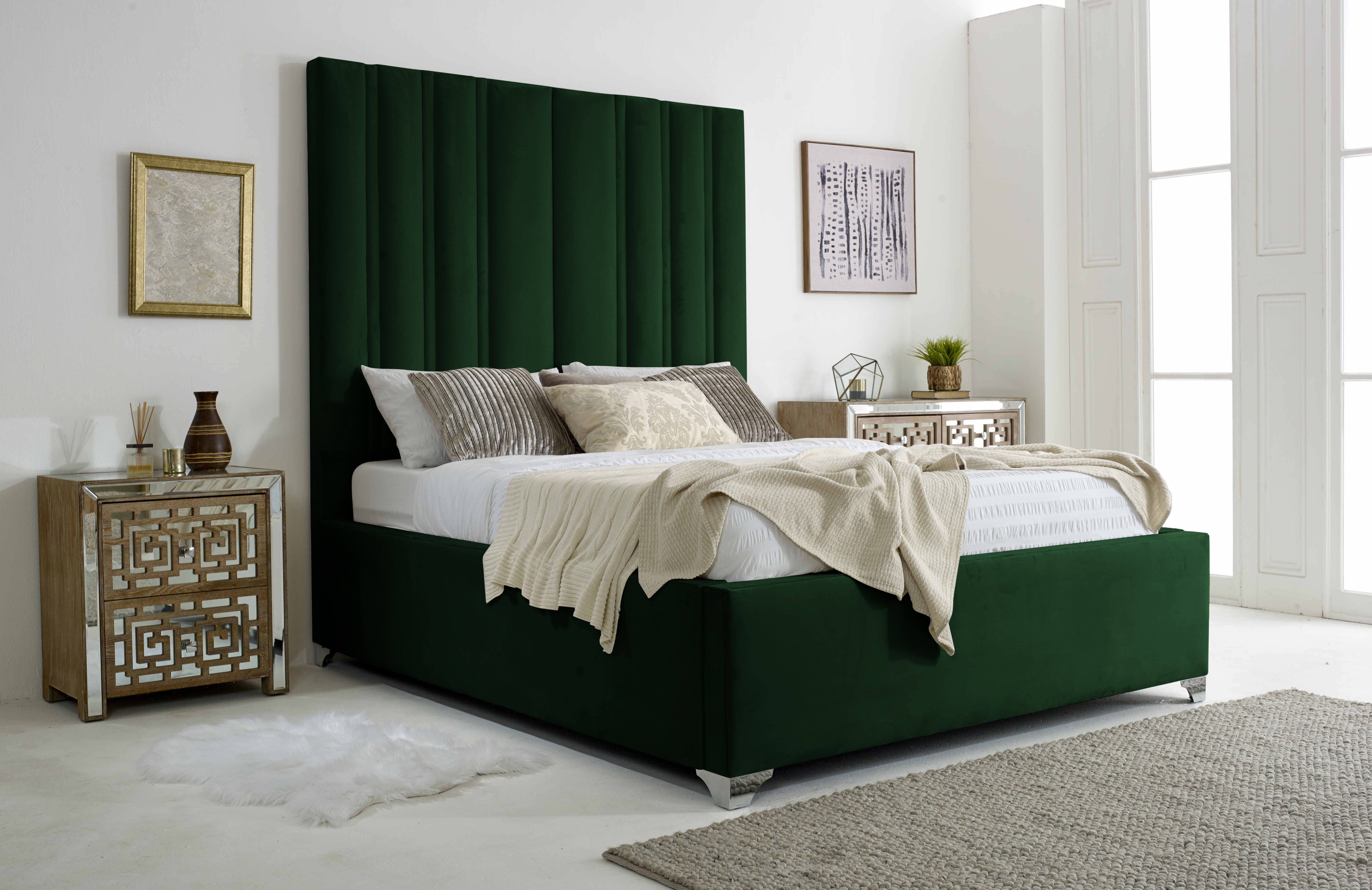 Wilburn Plush Velvet Bed Frame