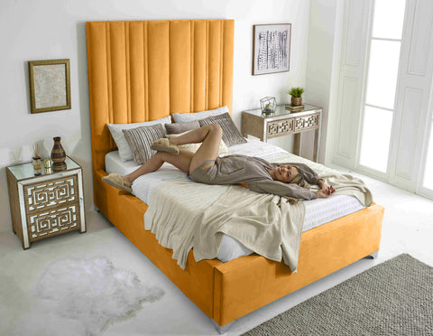 Wilburn Plush Velvet Bed Frame