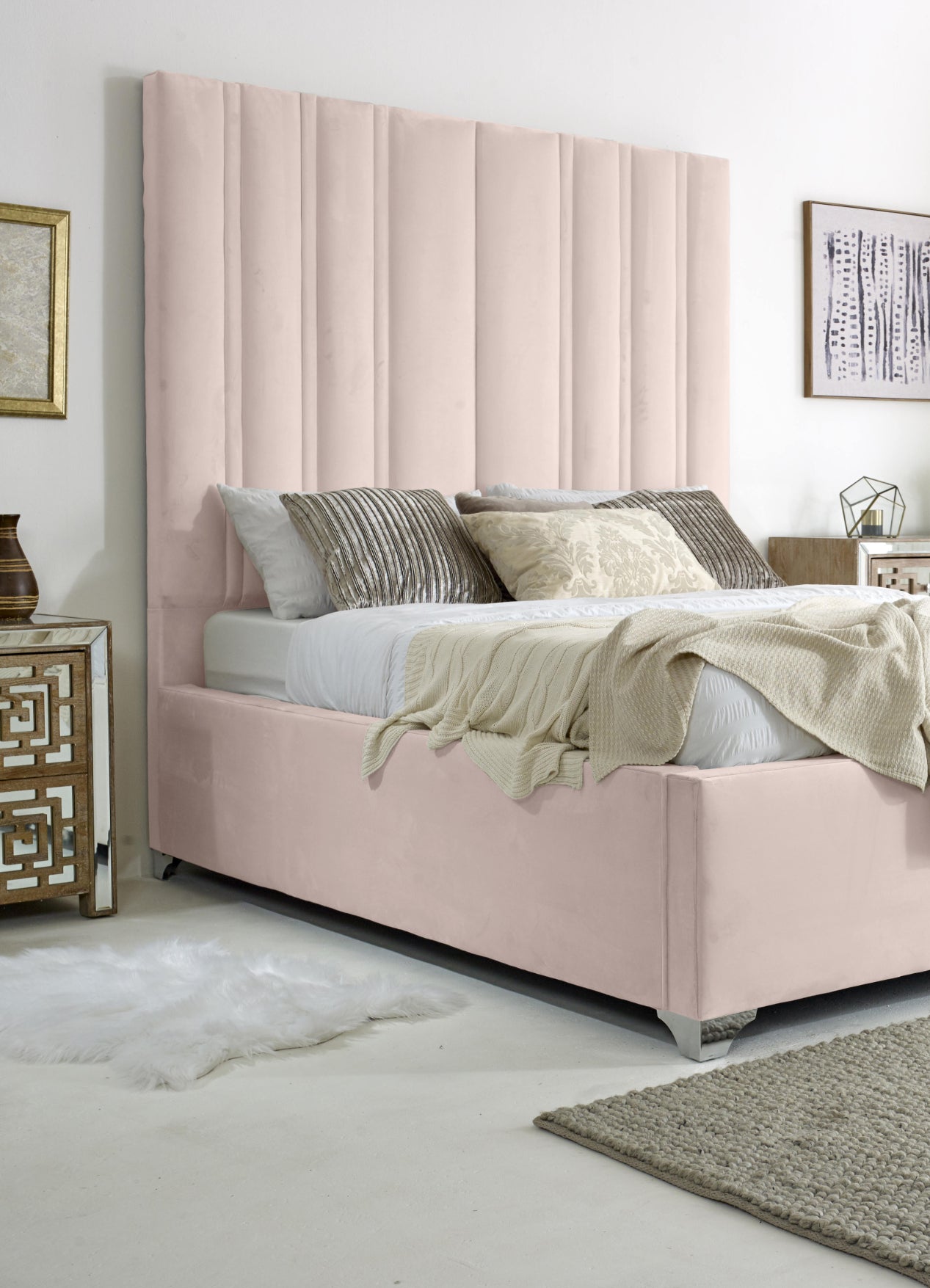 Wilburn Plush Velvet Bed Frame