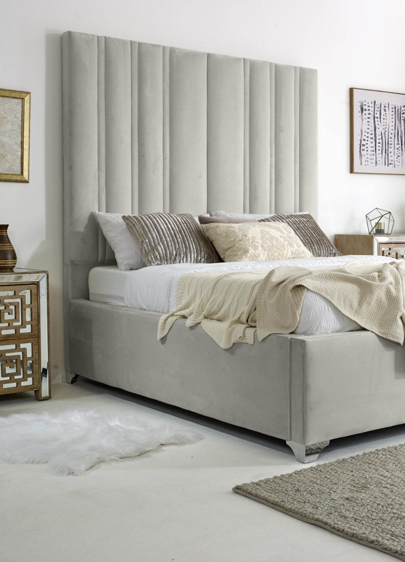 Wilburn Plush Velvet Bed Frame
