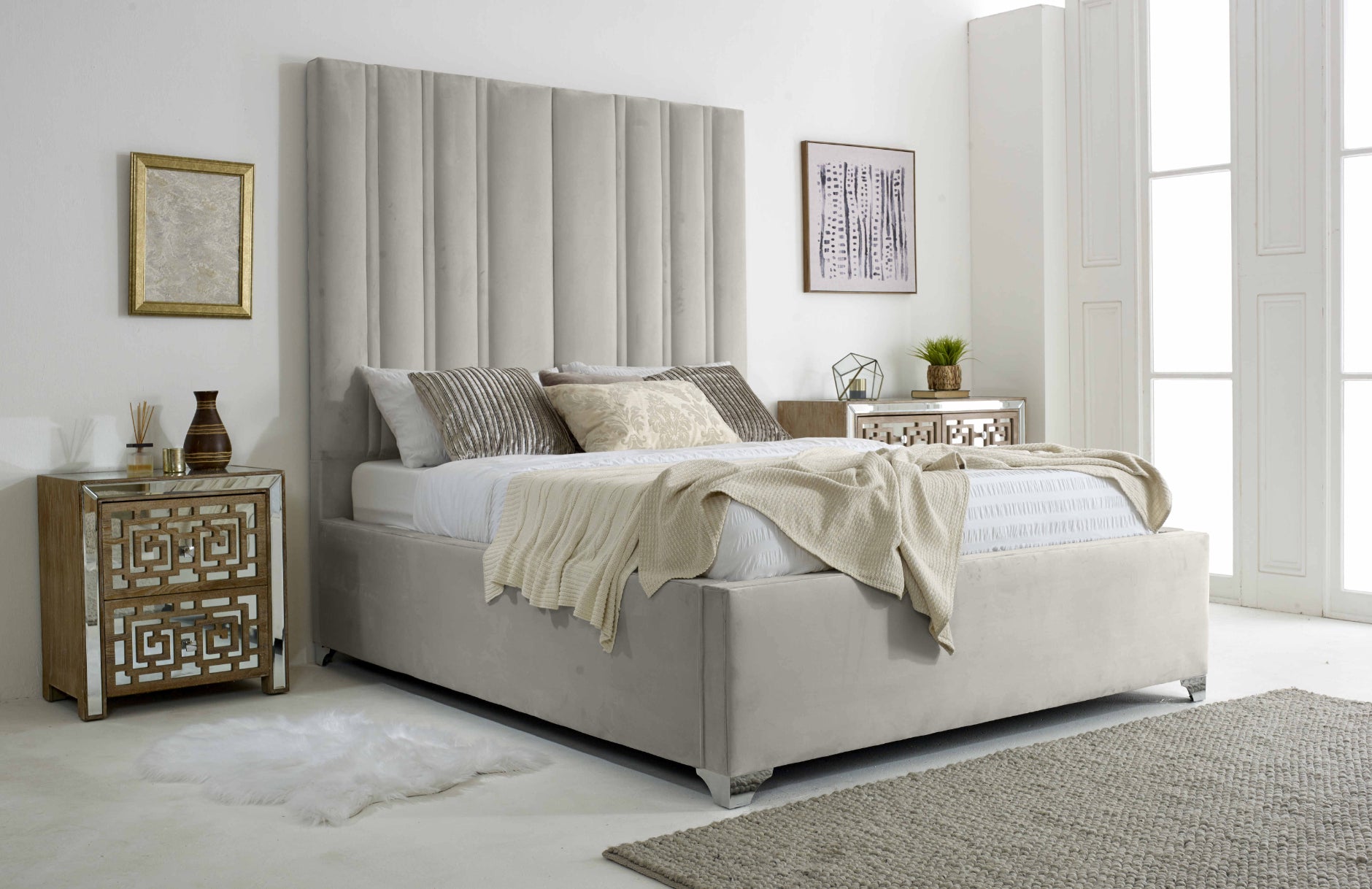 Wilburn Plush Velvet Bed Frame