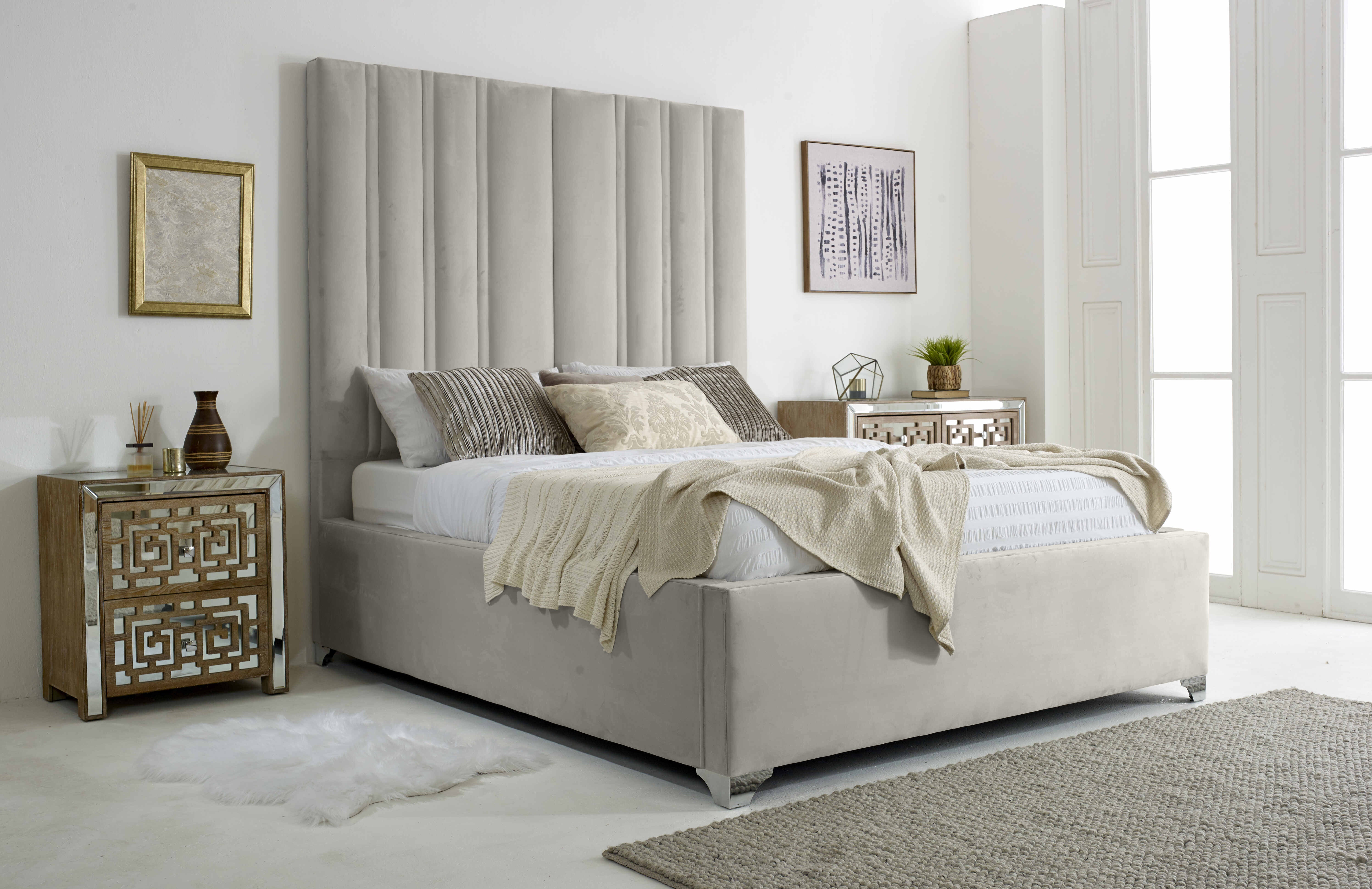 Wilburn Plush Velvet Bed Frame