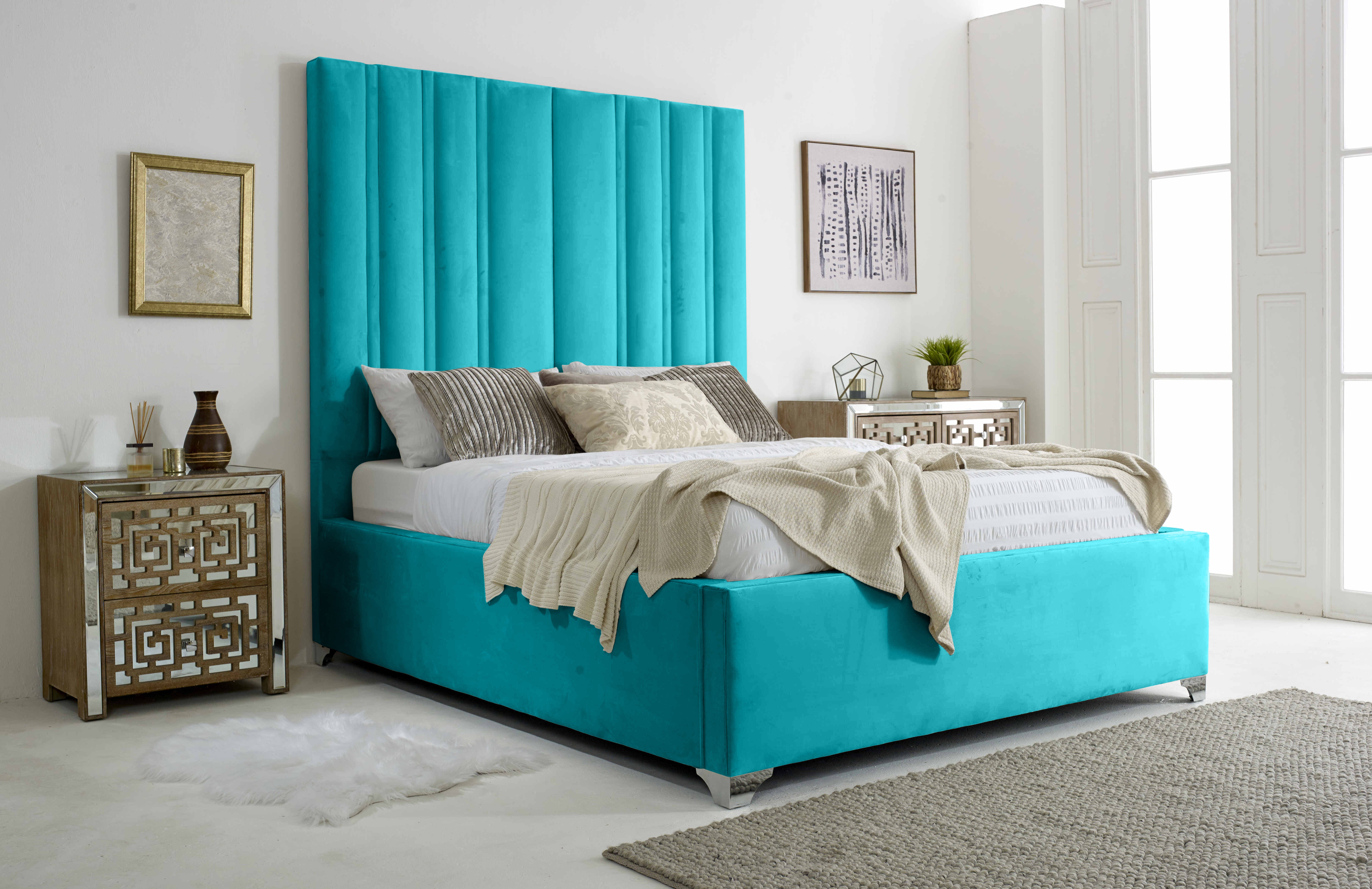 Wilburn Plush Velvet Bed Frame