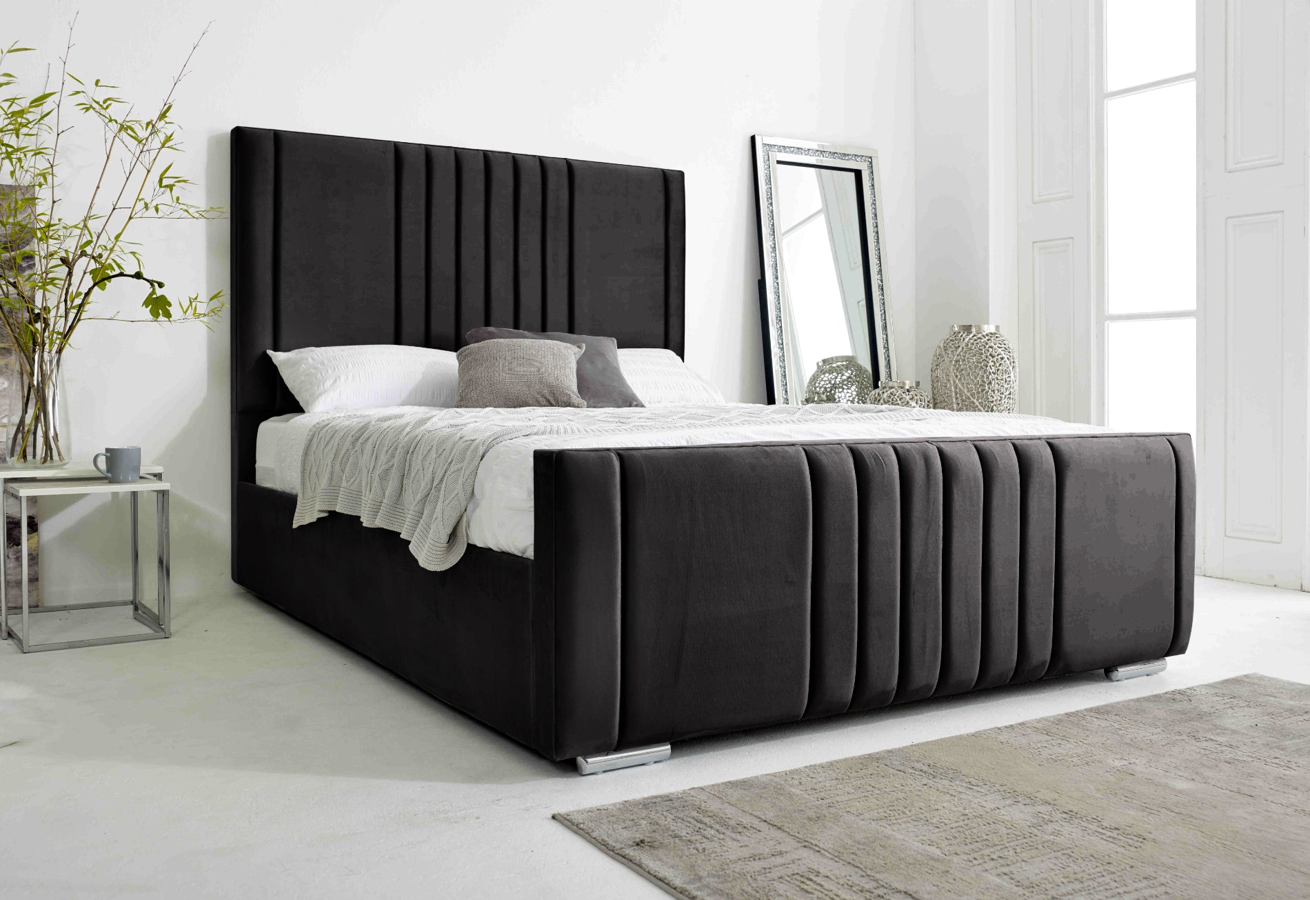 Willard Plush Velvet Bed Frame