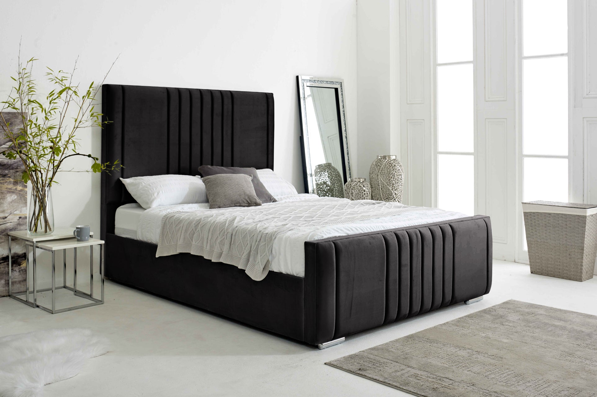 Willard Plush Velvet Bed Frame