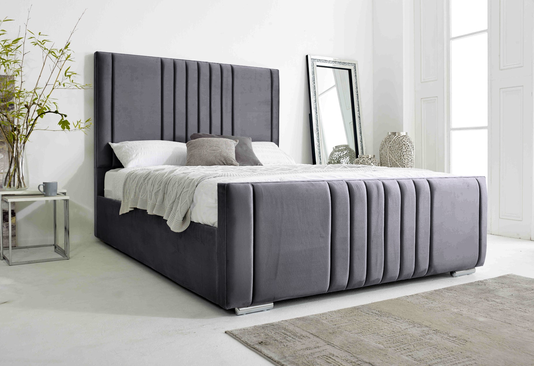 Willard Plush Velvet Bed Frame
