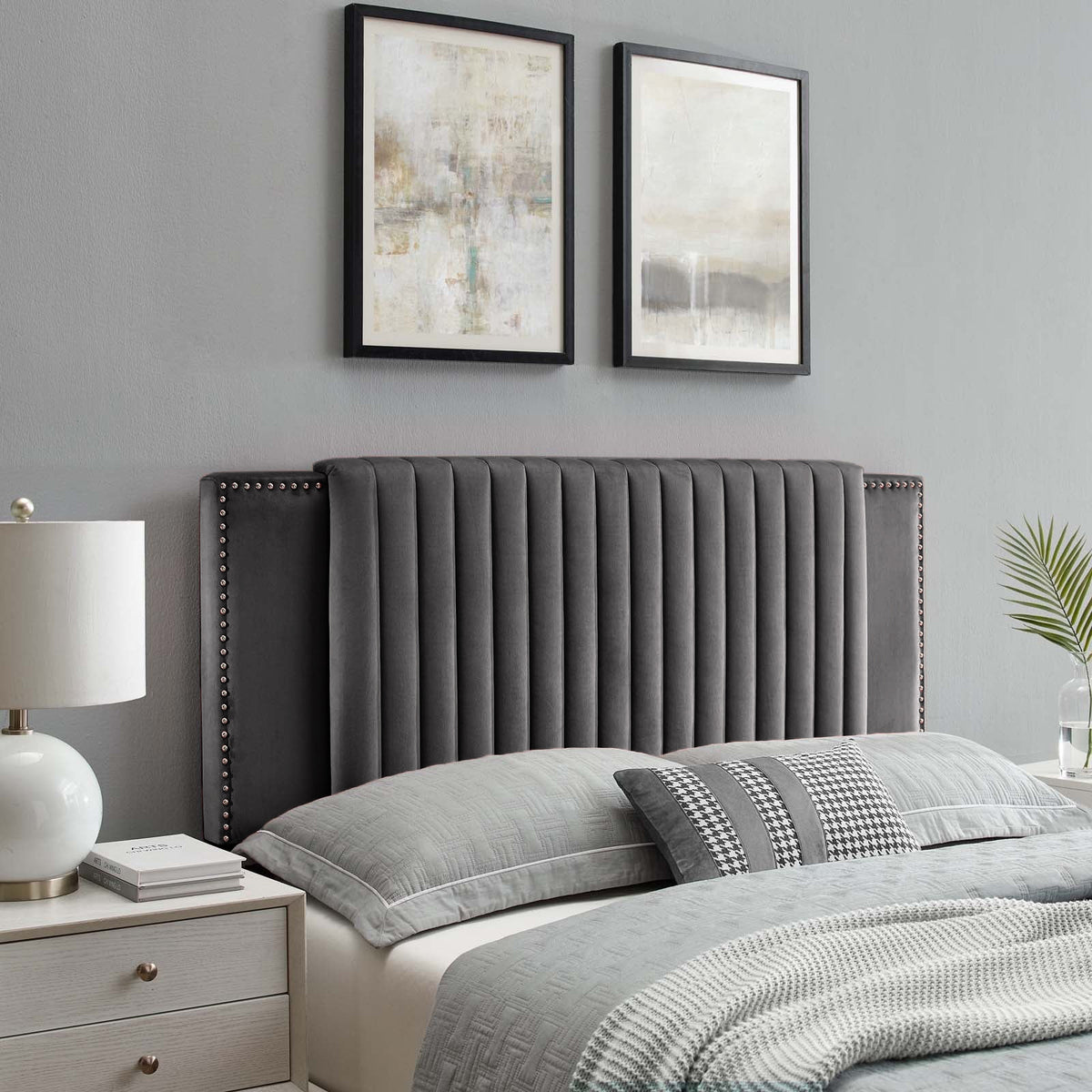 Zenith Plush 26 inch Strutted Headboard