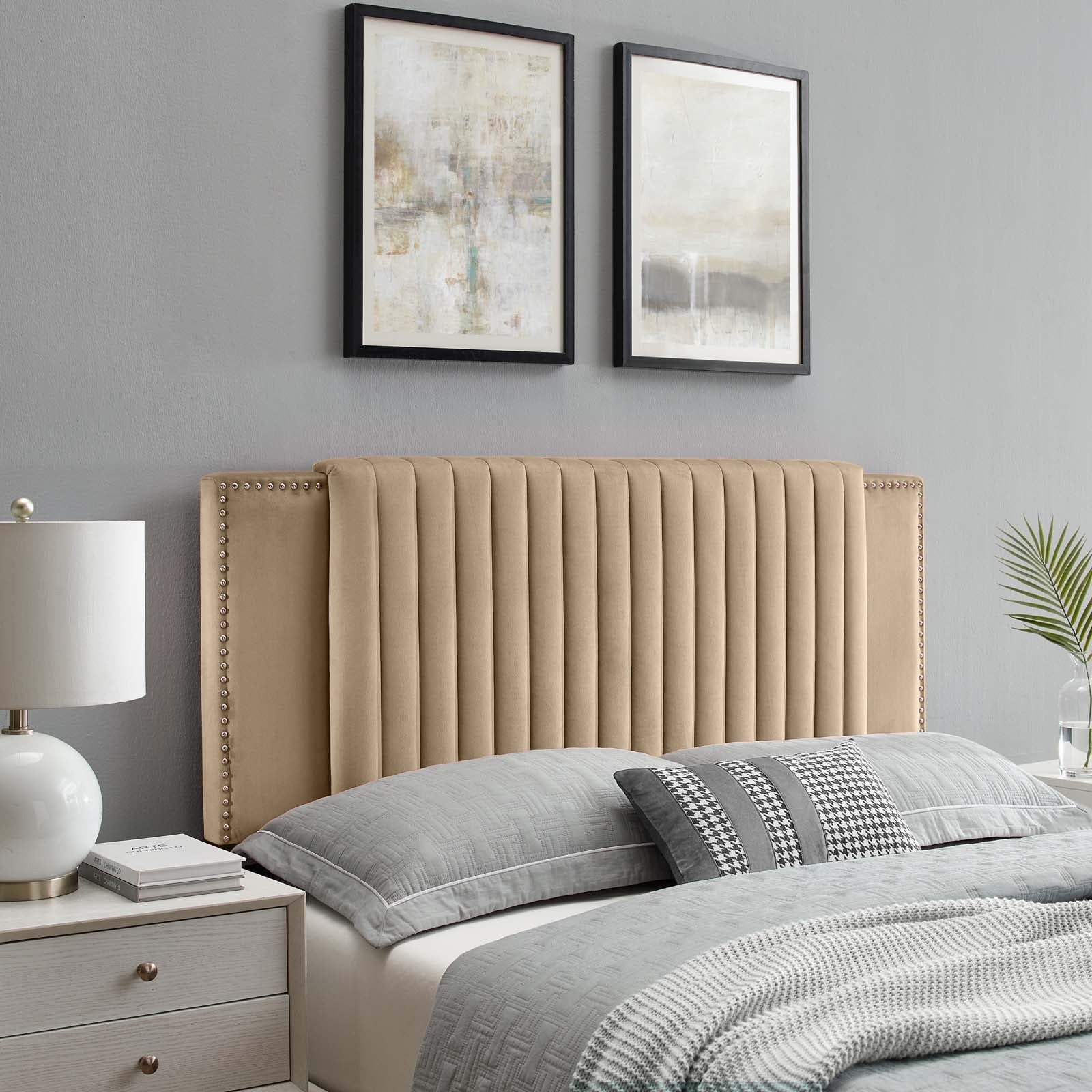 Zenith Plush 26 inch Strutted Headboard