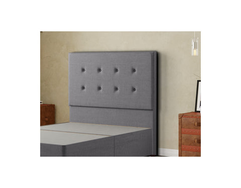 Darlington Headboard Floor Standing  Matching Buttons Linen