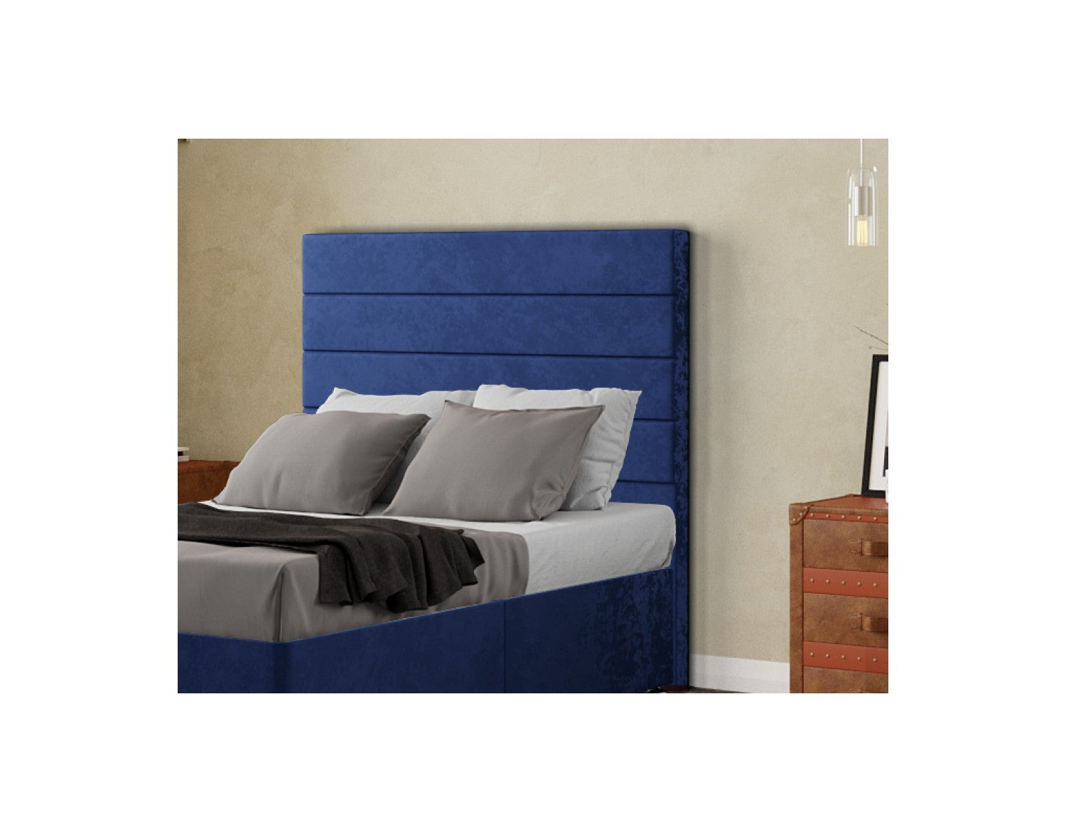 George Headboard Floor Standing Plush