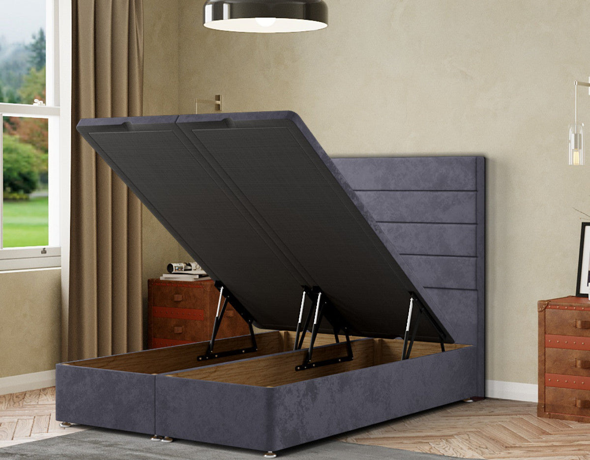 George Ottoman Bed Floor Standing Headboard  Plush