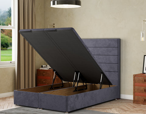 George Ottoman Bed Floor Standing Headboard  Plush
