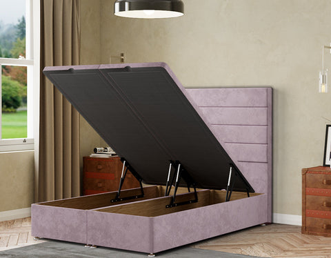 George Ottoman Bed Floor Standing Headboard  Plush