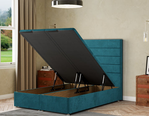 George Ottoman Bed Floor Standing Headboard  Plush