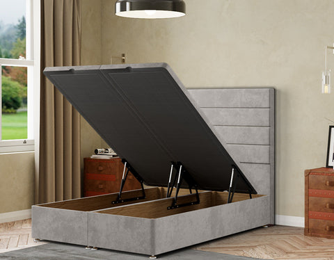 George Ottoman Bed Floor Standing Headboard  Plush