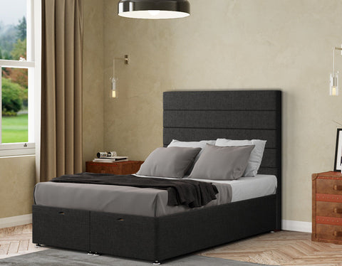 George Ottoman Bed Floor Standing Headboard  Linen