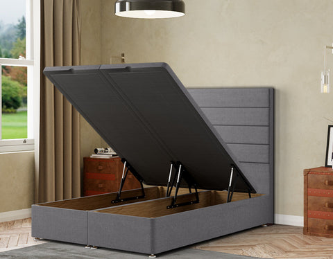 George Ottoman Bed Floor Standing Headboard  Linen